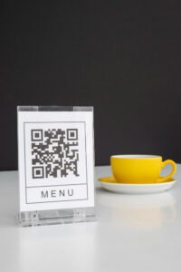 Digital Menu NFC & QR Display for restaurants and cafés by Turgo QR